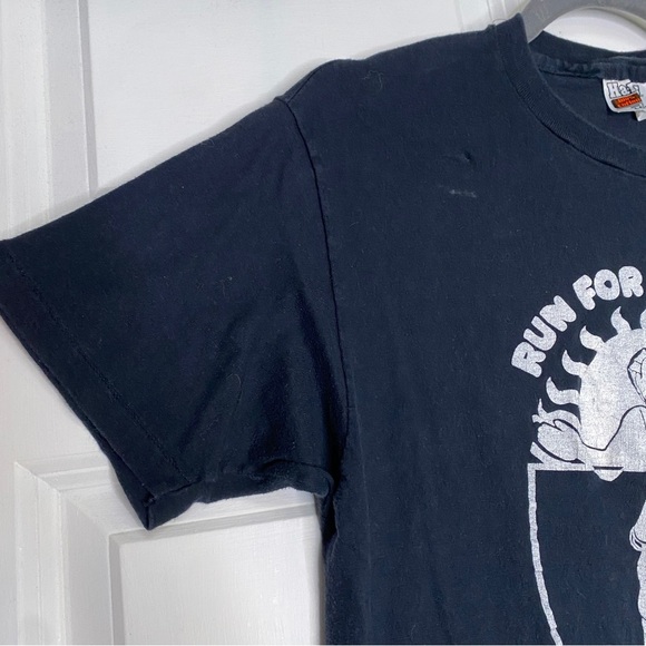 Vtg Hanes Single Stitch RUN FOR DAYLIGHT Lafayette, CA Short Sleeve Tee Large - Picture 2 of 6